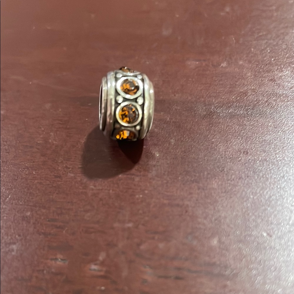 Brighton Silver and topaz stopper bead